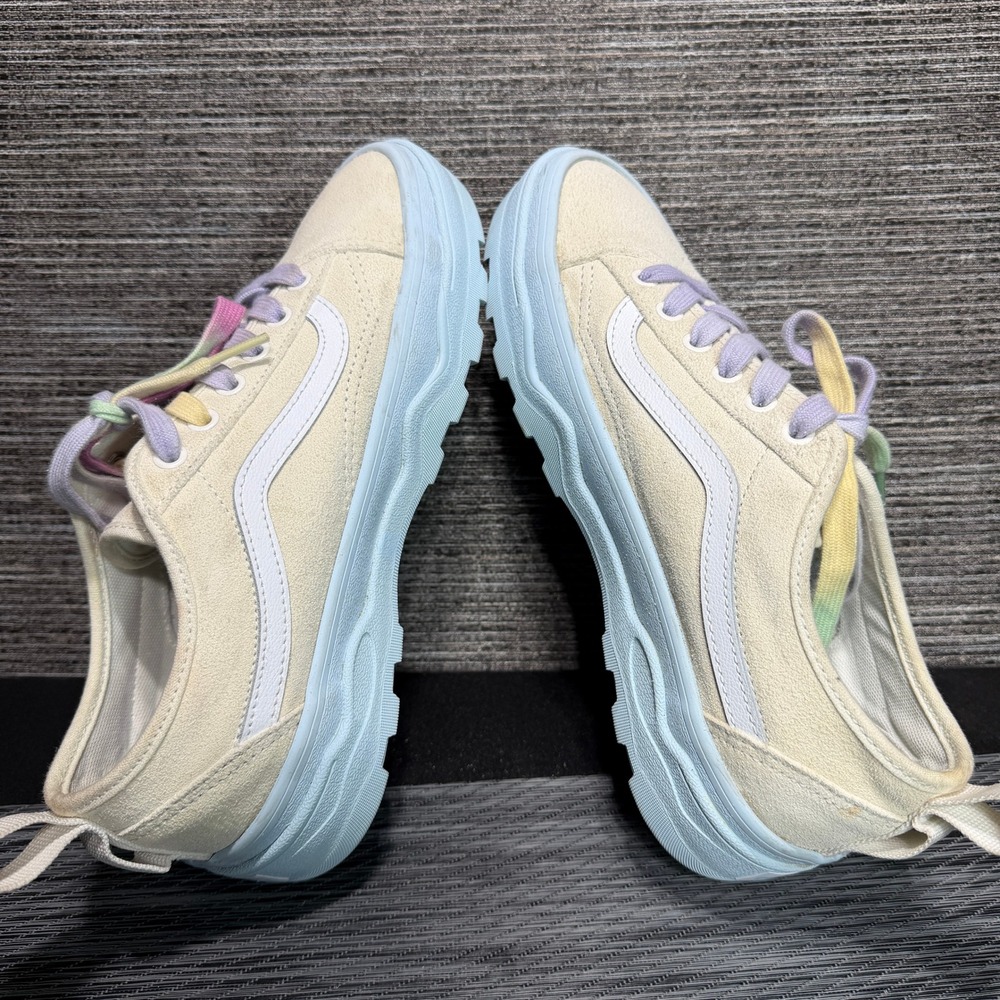 Vans Sneakers Women 9 Cream Old Skool Sententry WC Platform Pastel Lug Sole - Picture 13 of 15